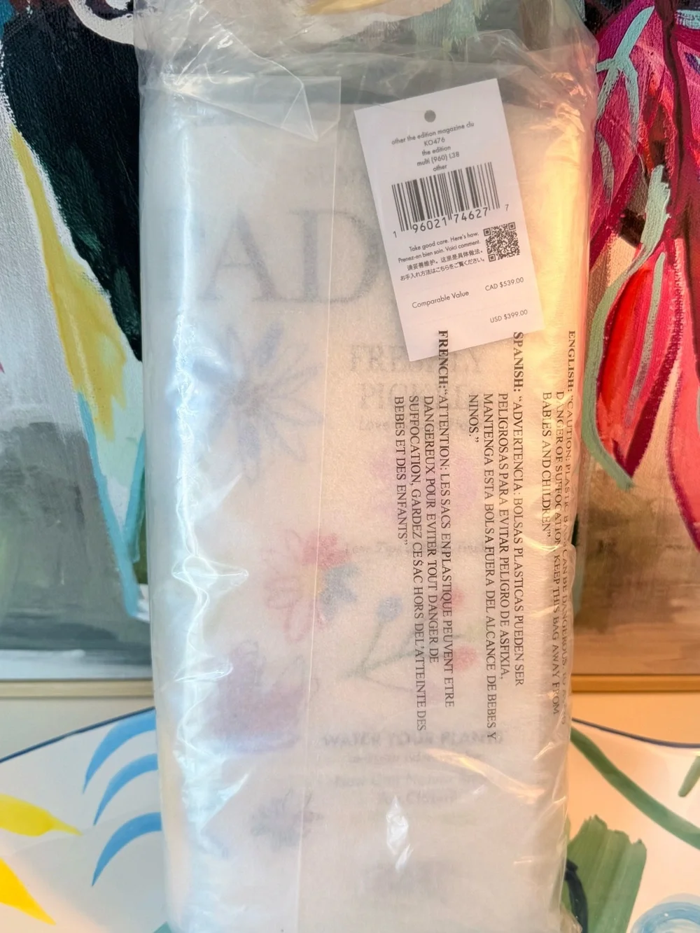 NWT Kate Spade Novelty Garden Secrets Flower Magazine Clutch Bag